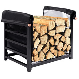 GOCKOWIAK Stojak na drewno Hakan Czarny 100kg Zyskaj