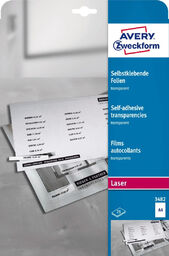 Przezroczyste folie samoprzylepne A4 25 szt./op. powlekane grubość
