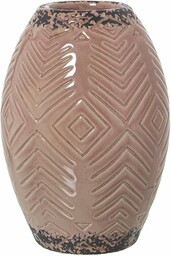 Alexandra House Living Wazon ceramiczny różowy 14 x