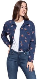 Damska Kurtka Jeansowa Wrangler Retro Crop Jacket Blue