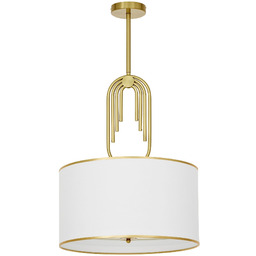 LAMPA WISZĄCA SUFITOWA NOWOCZESNA BIAŁA ZANETTI TRIO