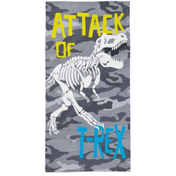 Detexpol, Ręcznik dziecięcy, WZ.34 T-REX, 70x140 cm