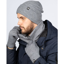 Alessio KOMPLET CZAPKA + KOMIN + RĘKAWICZKI DOTYKOWE