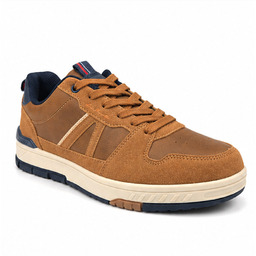 Buty męskie sneakersy brązowe sportowe casual 46