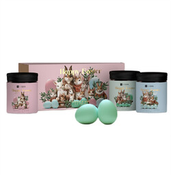 HiSkin Happy Easter zestaw świec sojowych 3x200ml