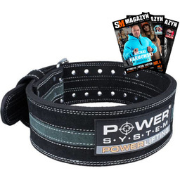 Power System Pas Powerlifting Skórzany Pas Treningowy Wytrzymały