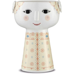 Bjørn Wiinblad Wazon EVA, porcelana, żółty, 10 cm,