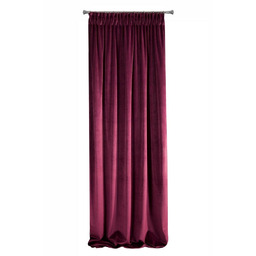 Eurofirany Zasłona zaciemniająca 140x270 Villa bordowa gotowa