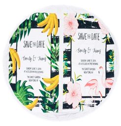 Ręcznik Koc 150 cm Okrągły Plażowy Boho 03