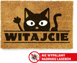 Wycieraczka kokosowa z KOTEM "WITACJE"