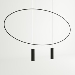 Holar 2 Czarna - THORO - lampa wisząca