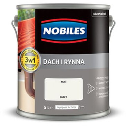 Farba akrylowa Dach i Rynna Biały 5 l