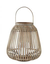 Villa Collection HURRICANE Lampion 40 cm Bambusowy