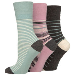Gentle Grip 3-PACK Bezuciskowe skarpetki damskie H276 -
