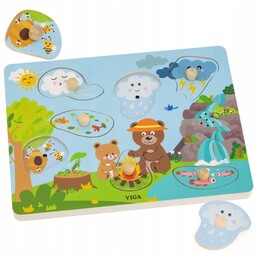 Viga Puzzle Dźwiękowe Odkrywamy Naturę
