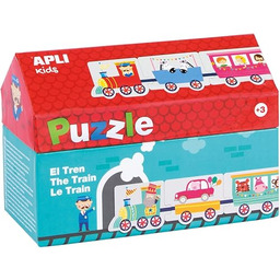 APLI Kids 16485 Tren Puzzle Box Domek 20