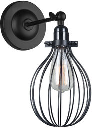 Italux kinkiet lampa ścienna Lesto MBM-2676/1 BK czarna
