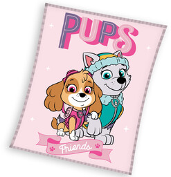 Koc dla dziecka z miękkiego coralu Psi Patrol