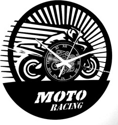 Instant Karma Clocks winylowy zegar ścienny, wyścigi motocyklowe,