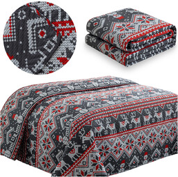 Narzuta 170 x 210 Tłoczona Świąteczna Levent 03