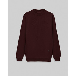 Sweter męski grottole półgolf bordowy