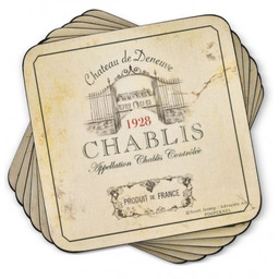 PODKŁADKI PIMPERNEL PODSTAWKI KORKOWE Winnica - Bordeaux MAŁE