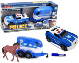 Auto policja z przyczepą rozkręcane - Trifox