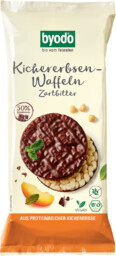 Byodo Wafle z ciecierzycy z ciemną czekoladą bezglutenowe