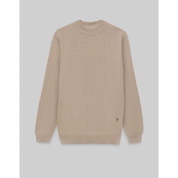 Sweter męski grottole półgolf beżowy