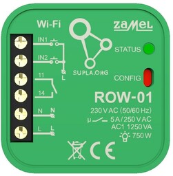 Zamel Supla ROW-01 - przekaźnik 230V WiFi -