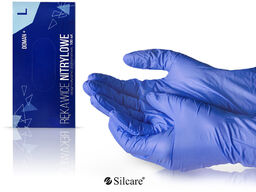 Silcare Rękawice Doman Plus nitrylowe bezpudrowe diagnostyczne L