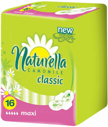 Naturella Classic MAXI podpaski ze skrzydłami 16szt.