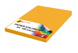 Papier kolorowy A4 120g żółty słoneczny 100 arkuszy