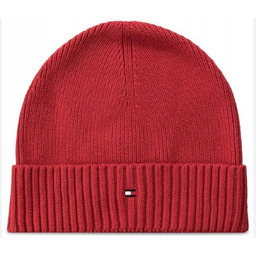 CZAPKA ZIMOWA TOMMY HILFIGER TH FLAG BEANIE CZERWONA