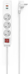 Listwa zasilająca HAMA 44133757 3gn, 2xUSB C/A 1.5m