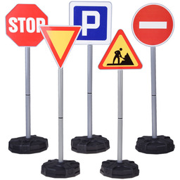 DLA DZIECI ZABAWNY ZESTAW NAUKI ZNAKÓW DROGOWYCH