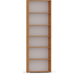 Regał Pola 215x80 olcha, 6 półek na książki
