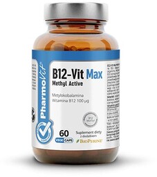 PHARMOVIT B12-Vit Max Methyl Active, 60kaps. vcaps