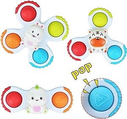 Fidget spinner z przyssawką sensoryczna dla dzieci
