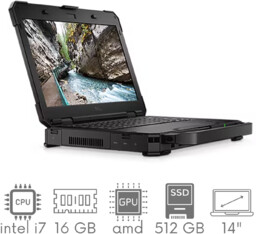 Pancerny DELL RUGGED 5424 i7-8650U 16GB 512SSD 14"