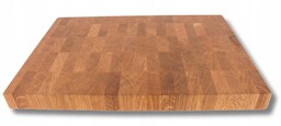 Premium Deska Do Krojenia Drewniana Dębowa Sztorcowa End-grain