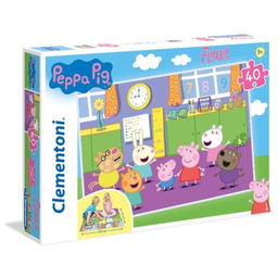 Clementoni, puzzle, Świnka Peppa, 40 el.