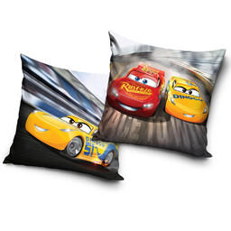 Carbotex Poszewka dekoracyjna 40x40 Cars Auta welwetowa 12