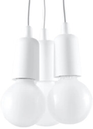 Lampa wisząca DIEGO 3 biała SL.0570 - Sollux