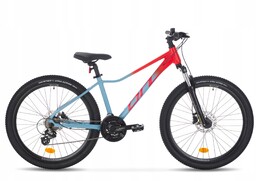 Rower młodzieżowy Mtb Onilus 26" rama 15" niebiesko-pomarańczowy