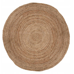 Okrągły Dywan Boho Rustykalny pleciony jutowy120cm