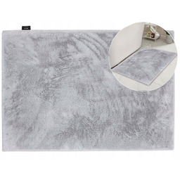 Dywan do Łazienki Miękki Rabbit Antypoślizgowy Pluszowy Szary