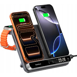SwanScout Podwójna ładowarka do telefonu iPhone 18/17/16/15/14/13/Apple Watch