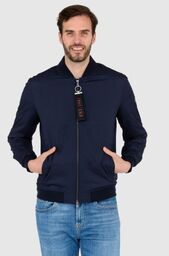 GUESS Granatowa męska kurtka wiatrówka