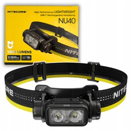 Latarka czołowa Nitecore NU40 Usb C lekka wodoodporna